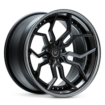 Aluminium Alloy 3 Piece Forged Wheels Rims Mobil Mewah Untuk 18 19 Inches