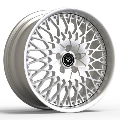 18X8 Aluminium 2 Piece Forged Wheels Metal Finish Untuk Pelek Mobil Volkswagen Caddy