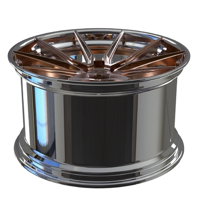 Kustom 2-PC Forged Aluminium Alloy Rims Bronze Face Dipoles Barrel 18 19 Inches