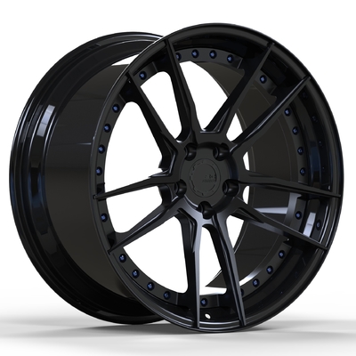 Custom Satin Black 2 Piece Forged Wheels 18 19 20 21 22 &quot;Untuk Audi R8