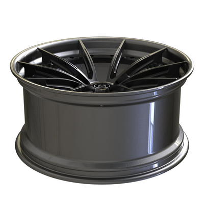 Dipoles 2 Piece Forged Wheels 19 Inch Staggered Grey Spokes Untuk Volkswagen Stepped Lip Rims