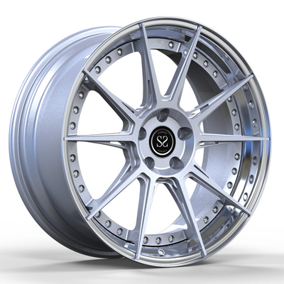 Silver Discs 2 PC 20inch Wheels Polish Lips Untuk Volkswagen T6 Forged Custom Rims