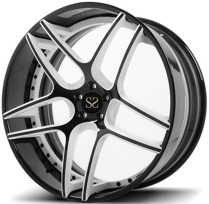 Pelek Mobil BMW X5 3 Piece Forged Wheels 19 20 21 22 Black Barrel + Tone Color Disc