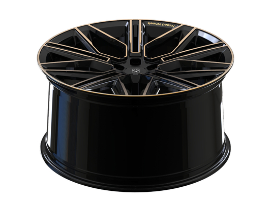 Black Bronze Monoblock Forged Rims untuk BMW X5 Custom 1 Piece Wheels