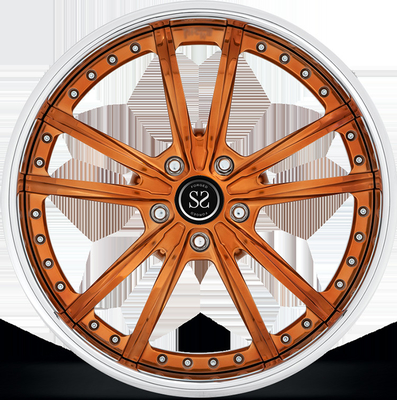 Oranye Mesin Wajah 2pc roda tempa 5x112 5x120 Untuk GT50 BMW 525i