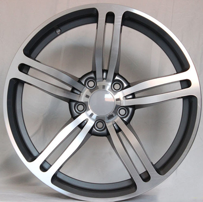 20 inch Staggered Rims Untuk BMW M5 / Gun Logam Mesin Disesuaikan Ditempa Aluminium Alloy Rims