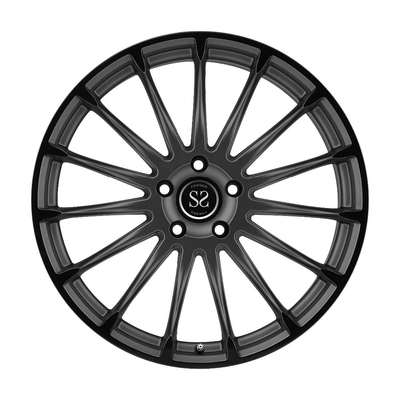 17 inch matte hitam noda pelek roda alloy rims untuk dijual cekung 18 inci mobil sport