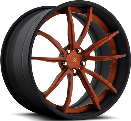 Untuk Nissan GTR 5x114.3 Harga Terbaik 22 Velg Gloss Hitam Mesin Disesuaikan 2-piece Roda Paduan Ditempa