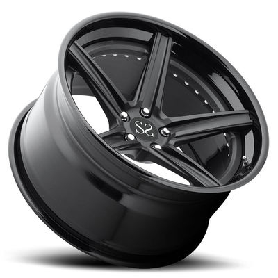 Gloss Black 120.65mm PCD 19 inch alloy rims Untuk Lexus IS 5x114.3 Forged Monoblock