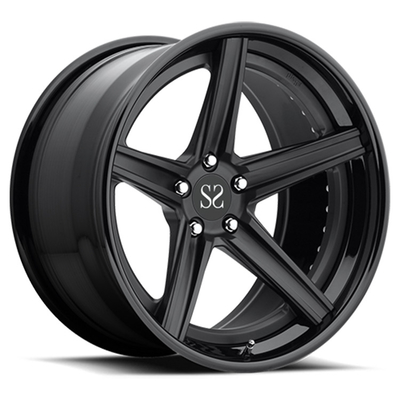 Gloss Black 120.65mm PCD 19 inch alloy rims Untuk Lexus IS 5x114.3 Forged Monoblock