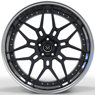 Aluminium 21 Inches Audi Rs6 Two Piece Forged Wheels 139.7mm Pcd