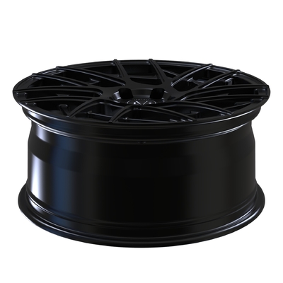 Satin Black 22 Inches 6061 T6 Forged Aluminium Wheels Untuk Ferrari