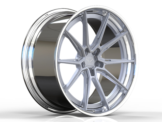 2 Piece 20 inch 5x112 Aluminium Alloy Wheels Brushed Grey Dipoles Barrel Untuk Mercedes Bmw X3 Ditempa Rims