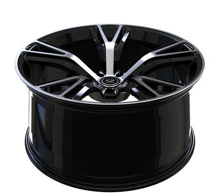 22x9 22x11one piece aluminium alloy forged gloss hitam mesin wajah roda untuk pelek mobil bmw m6