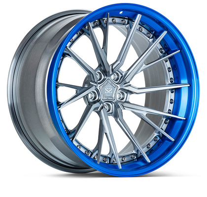 Deep Dish Staggered Directional Spokes Roda Mobil Tempa 20 Inch 22 Inch