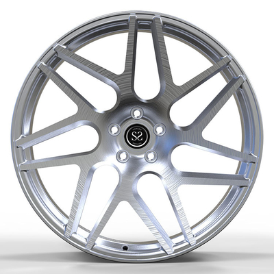 Staggered 20 21 Inch Brush 1 Piece Forged Rims Alloy Cocok Untuk Audi A7