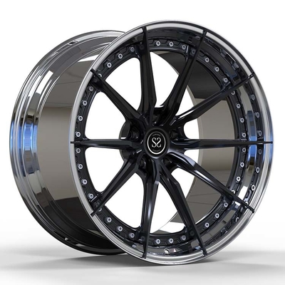 Dipoles Hitam 21 Inches 1 Piece Forged Wheels Untuk Golf GTI