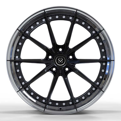 Dipoles Hitam 21 Inches 1 Piece Forged Wheels Untuk Golf GTI