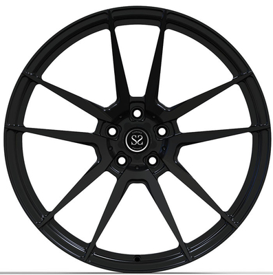 Gloss Black Audi Forged Wheels 21 Inches 139.7mm Pcd Two Piece