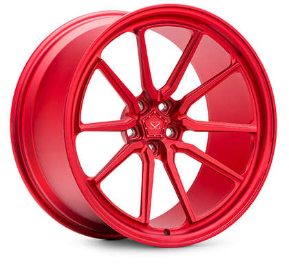 Candy Red Flat Porsche Forged Wheels 24 inci Mobil Disesuaikan Untuk Mobil GT