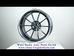 Aluminium Alloy 3 Piece Forged Wheels Heavy Duty Deep Dish Rims Mobil Mewah