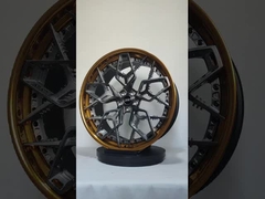 Barel yang dipoles 2 Piece roda tempa disikat Disc 21 22 23 Inci paduan aluminium