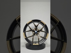 19 Inch Staggered Black 1 PC Forged Aluminium Wheels Untuk Lamborghin Hurucan