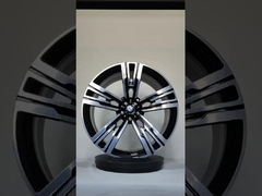 Custom Forged 1-PC Gloss Hitam Polished Wajah BMW Rim