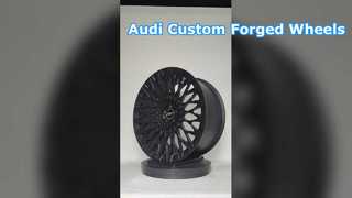 Pelek Tempa 1-PC Satin Hitam Multi Jari-jari 18",19",20",21",22" dan 23" untuk Audi