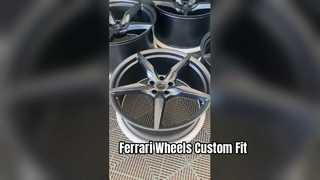 Roda Tempa 1-PC Kustom Gun Metal 18~ 24 inci untuk Ferrari