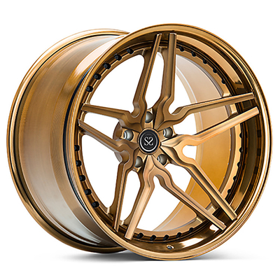 Bronze Brush 3 Piece Forged Wheels Alloy Rims 22 Inches Untuk BMW M8