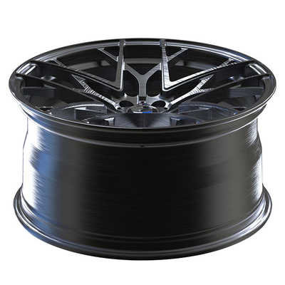 Black Brushed 1 Piece Forged Wheels 5x114,3 5x120 5x112 Monoblock Rims Untuk VW Toyota