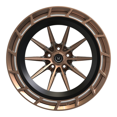 Monoblock 21 Inch 1 PC Piece Aluminium Forged Satin Bronze Wheels untuk Audi RS6 4G Velg Mobil Mewah