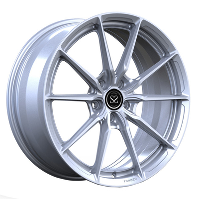 Audi S3 1 PC Forged Wheels Rims 19inch Staggered Silver Spoke Discs Untuk Mobil Mewah