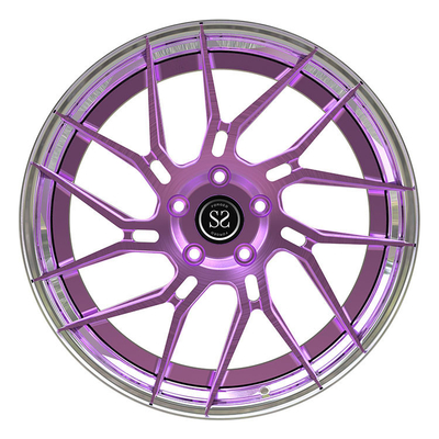 Violet Disc Forged 2 PC Wheels Aluminium Alloy Rims 19 20 21 Inches Polished Barrel