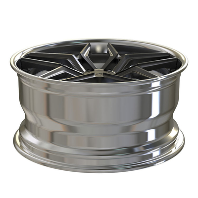 Dipoles Barrel 2 PC Ditempa Aluminium Alloy Rims Black Disc Custom Sopke Shape