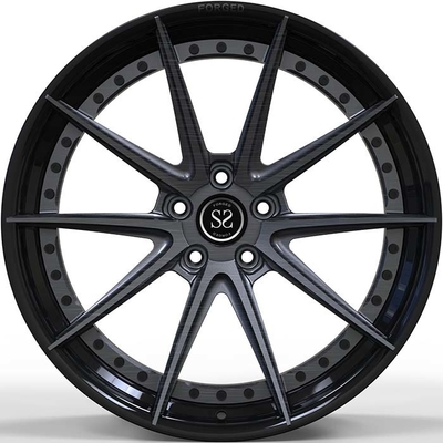 Satin Black Audi Forged Wheels 20x9 6061- T6 Aluminium Alloy 2PC Rims 5x112