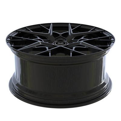 19 inci 2 Piece Forged Wheels Gloss Black Spokes untuk 2019 Audi RS3 Melangkah Pelek Bibir