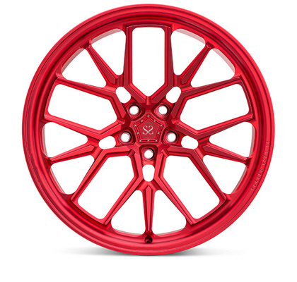 M3 Candy 1 Piece Forged Monoblock Wheel Red Slight Spoke Untuk Disesuaikan