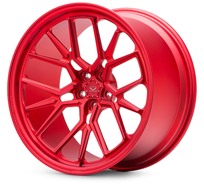 M3 Candy 1 Piece Forged Monoblock Wheel Red Slight Spoke Untuk Disesuaikan