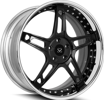Dipoles Lip Gloss Black Disc BMW Forged Wheels Alloy Rims 2PC Untuk 21X11.5 Dan 21x12