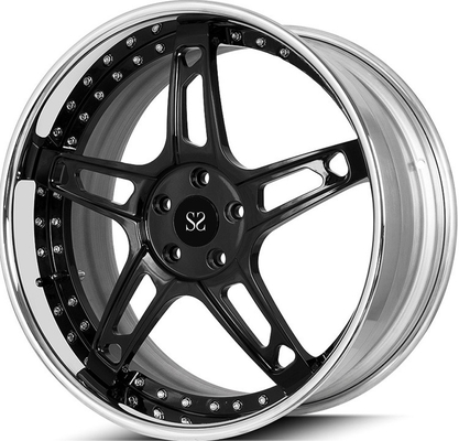Dipoles Lip Gloss Black Disc BMW Forged Wheels Alloy Rims 2PC Untuk 21X11.5 Dan 21x12