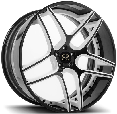 Pelek Mobil BMW X5 3 Piece Forged Wheels 19 20 21 22 Black Barrel + Tone Color Disc