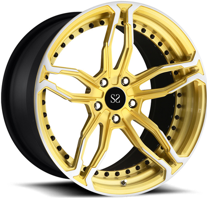 20inch Black Gloss 2 Piece Forged Matte Wheels Untuk Pelek Rotasi Porsche Cayman
