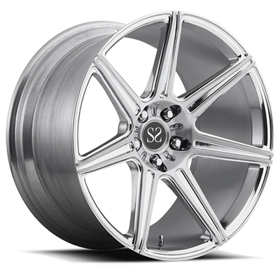 Perak Diparut Barel 1 Piece Aluminium Alloy Wheels 20 Inch 5x120 Untuk Porsche