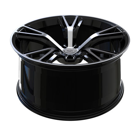 20 inci Hitam Mesin Wajah Aluminium Roda Untuk BMW Deep Covave Mobil Digunakan Rims