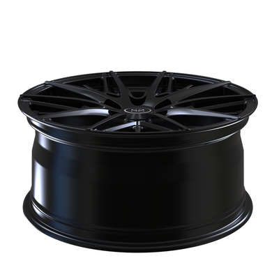 Multi Spokes Aluminium Alloy Wheels Matte Black Custom Congvave Forged Rims 22x10.5&quot;