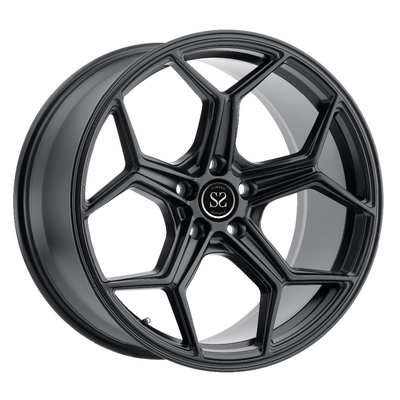 Custom 23 24 Black one piece forged wheels dengan 5x112 5x120 Untuk BMW X5 X6