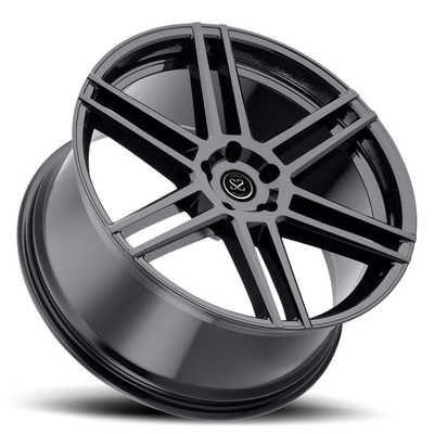 Matte hitam klasik aluminium alloy monoblock pelek roda ditempa dari cina