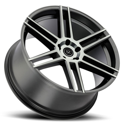 Matte hitam klasik aluminium alloy monoblock pelek roda ditempa dari cina